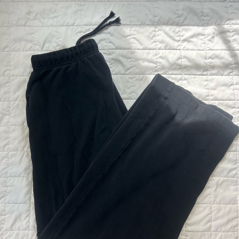 Old Navy Black Wide Leg Sweat Pants